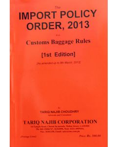 Import Policy Order, 2013