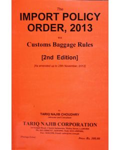 Import Policy Order, 2013