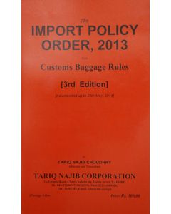 Import Policy Order, 2013