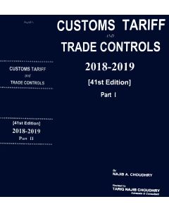 Customs Tariff and Trade Controls 2018-2019