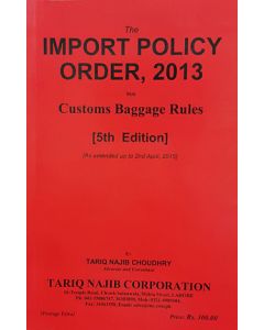 Import Policy Order, 2013
