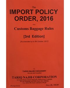 Import Policy Order, 2016