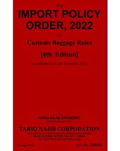 Import Policy Order, 2022