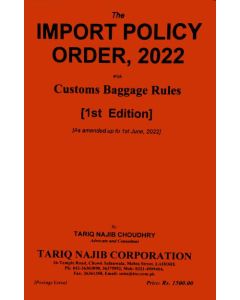 Import Policy Order, 2022