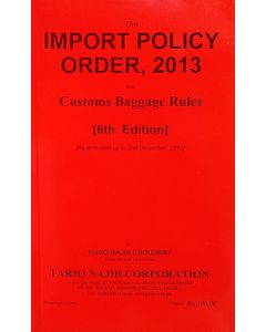 Import Policy Order, 2013